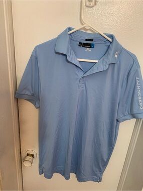 J.Lindeberg Men’s Sky Blue Performance Polo